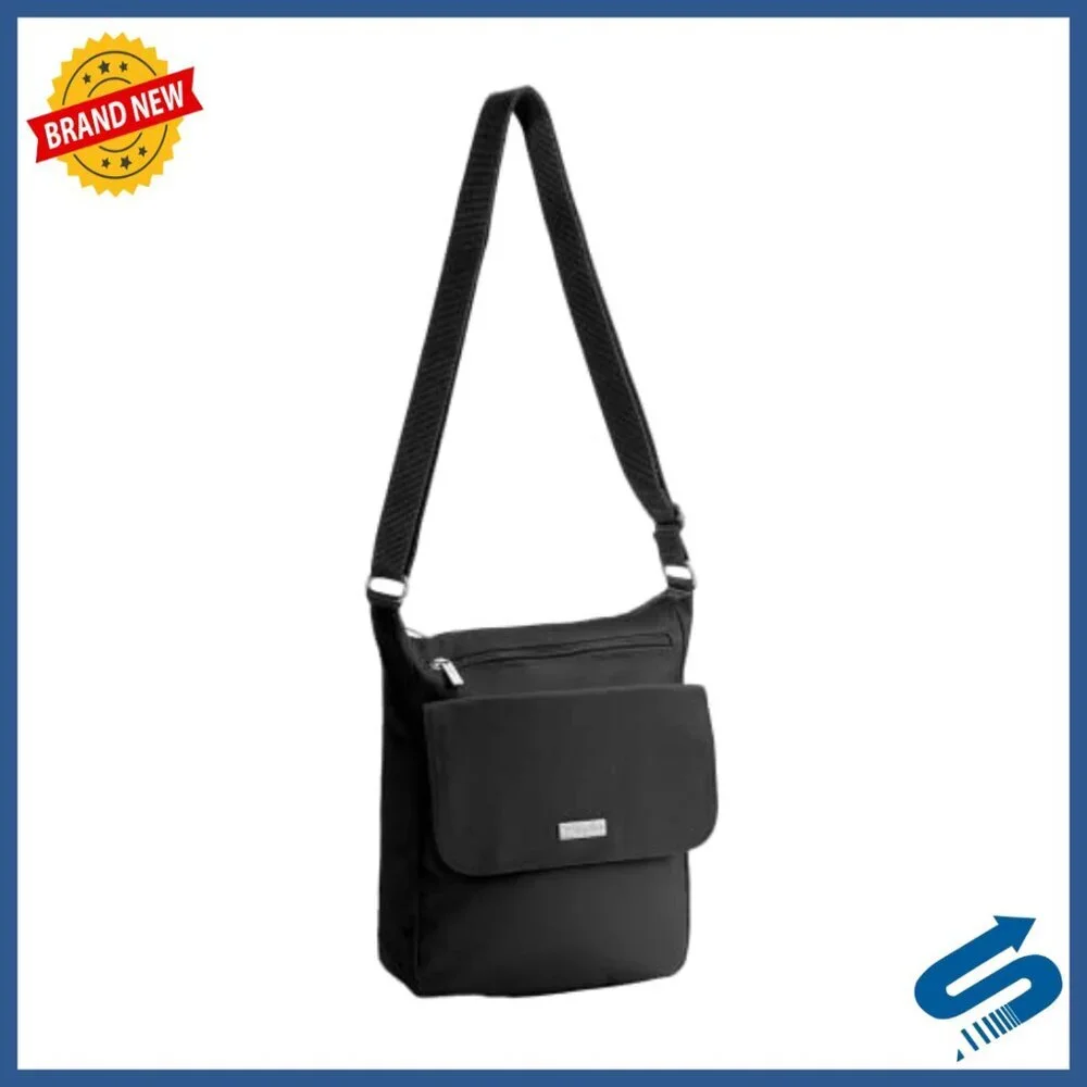 Large Nylon Crossbody Shoulder Bag with Multiple Pockets